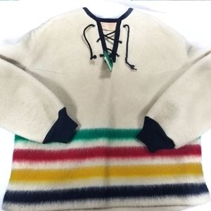 Hudson's Bay Stripe Rare 70s Blanket Sweater